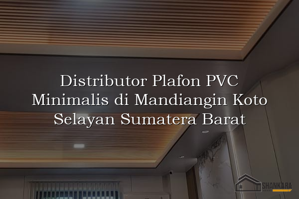 Distributor Plafon PVC Minimalis di Mandiangin Koto Selayan Sumatera Barat