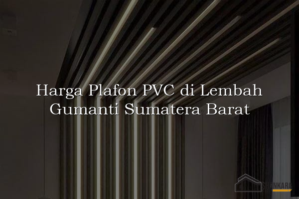 Harga Plafon PVC di Lembah Gumanti Sumatera Barat