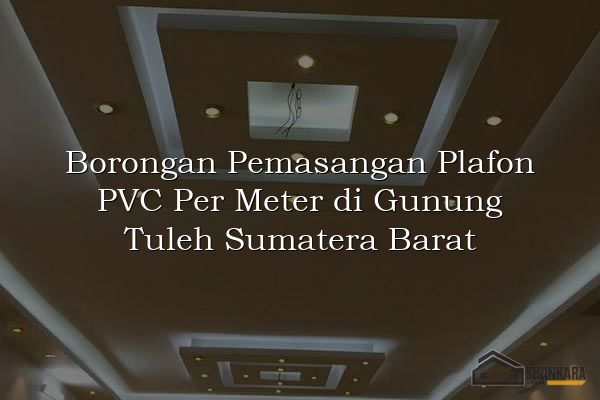 Borongan Pemasangan Plafon PVC Per Meter di Gunung Tuleh Sumatera Barat