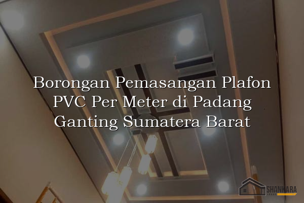 Borongan Pemasangan Plafon PVC Per Meter di Padang Ganting Sumatera Barat