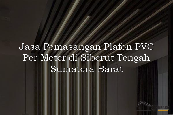 Jasa Pemasangan Plafon PVC Per Meter di Siberut Tengah Sumatera Barat