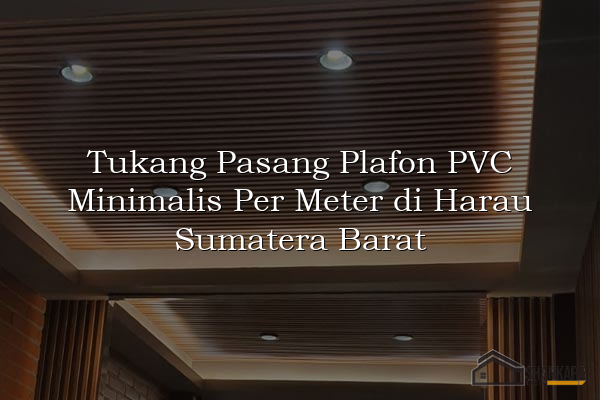 Tukang Pasang Plafon PVC Minimalis Per Meter di Harau Sumatera Barat