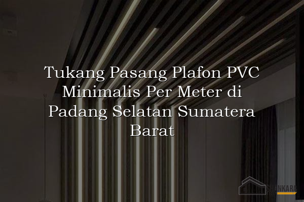 Tukang Pasang Plafon PVC Minimalis Per Meter di Padang Selatan Sumatera Barat