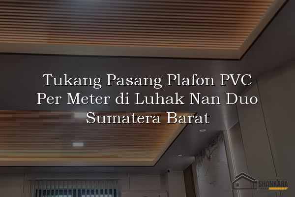 Tukang Pasang Plafon PVC Per Meter di Luhak Nan Duo Sumatera Barat