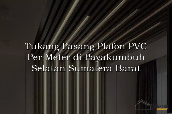Tukang Pasang Plafon PVC Per Meter di Payakumbuh Selatan Sumatera Barat
