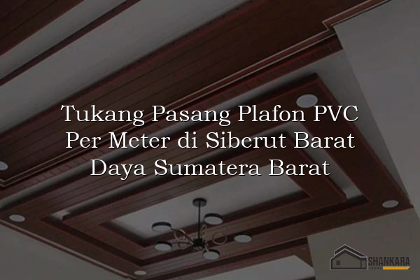 Tukang Pasang Plafon PVC Per Meter di Siberut Barat Daya Sumatera Barat