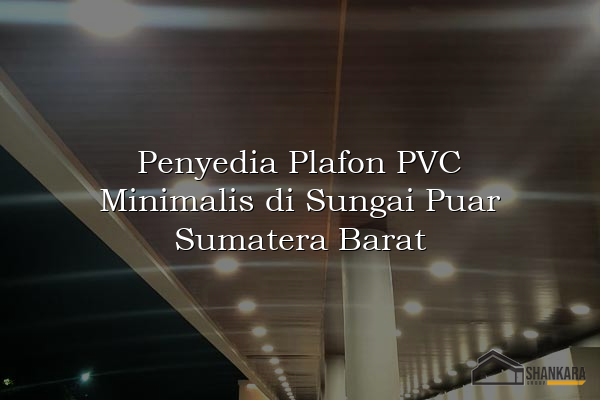 Penyedia Plafon PVC Minimalis di Sungai Puar Sumatera Barat