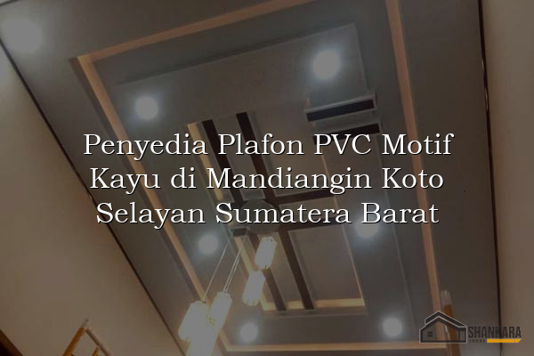 Penyedia Plafon PVC Motif Kayu di Mandiangin Koto Selayan Sumatera Barat