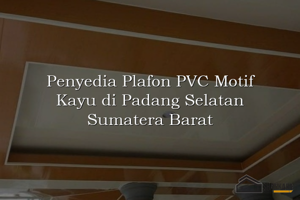 Penyedia Plafon PVC Motif Kayu di Padang Selatan Sumatera Barat