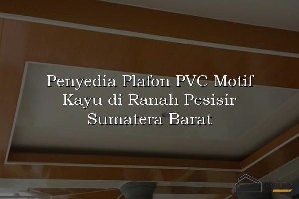 Penyedia Plafon PVC Motif Kayu di Ranah Pesisir Sumatera Barat