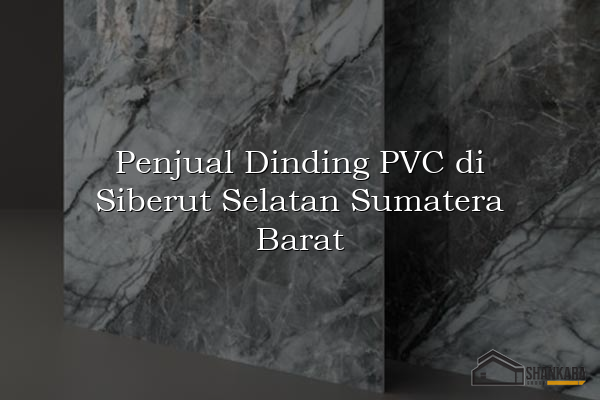 Penjual Dinding PVC di Siberut Selatan Sumatera Barat